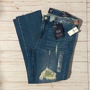 NWT GAP Best Girlfriend Jeans Distressed Floral